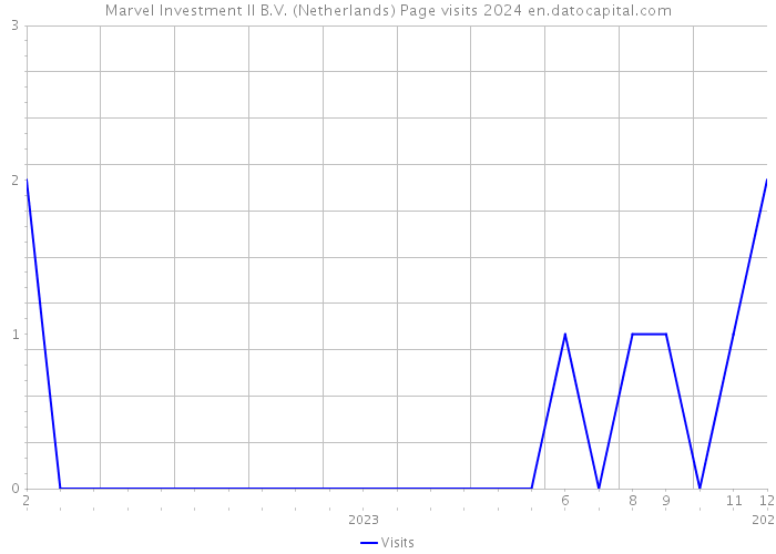 Marvel Investment II B.V. (Netherlands) Page visits 2024 