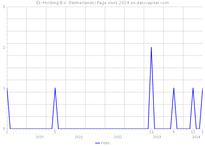Es-Holding B.V. (Netherlands) Page visits 2024 