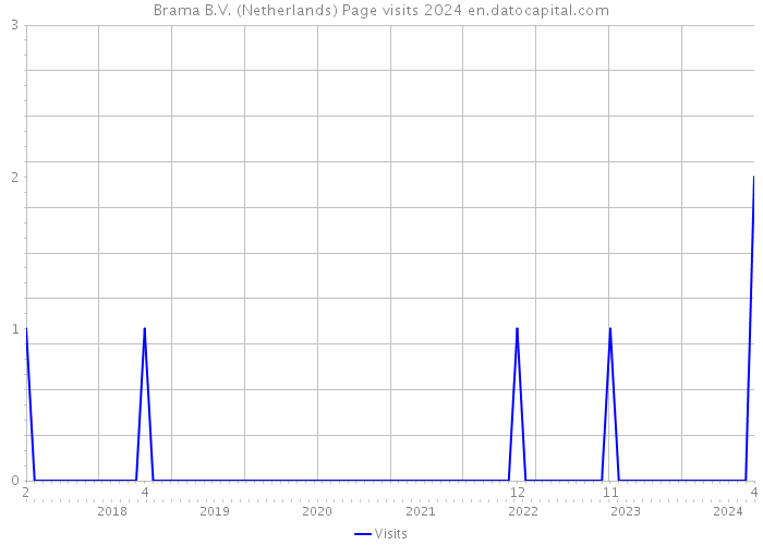 Brama B.V. (Netherlands) Page visits 2024 