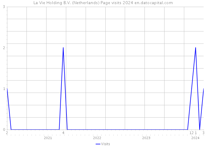 La Vie Holding B.V. (Netherlands) Page visits 2024 