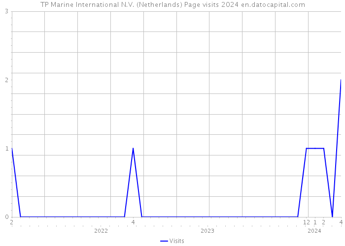 TP Marine International N.V. (Netherlands) Page visits 2024 