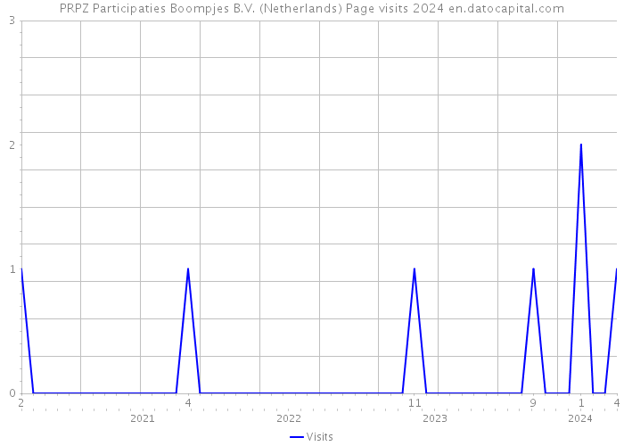 PRPZ Participaties Boompjes B.V. (Netherlands) Page visits 2024 