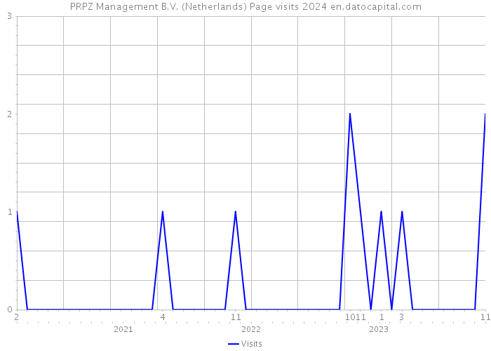 PRPZ Management B.V. (Netherlands) Page visits 2024 