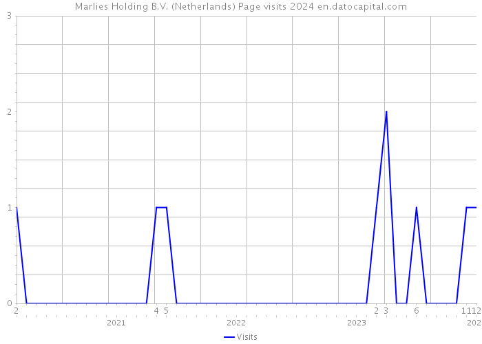 Marlies Holding B.V. (Netherlands) Page visits 2024 