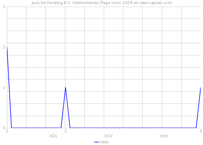 Just/Int Holding B.V. (Netherlands) Page visits 2024 
