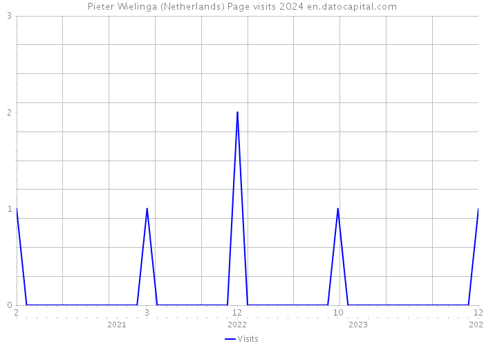 Pieter Wielinga (Netherlands) Page visits 2024 