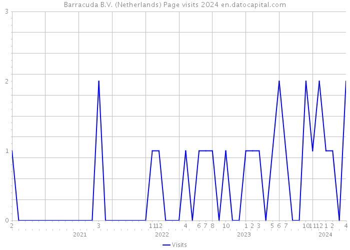 Barracuda B.V. (Netherlands) Page visits 2024 