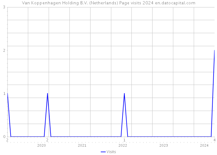 Van Koppenhagen Holding B.V. (Netherlands) Page visits 2024 