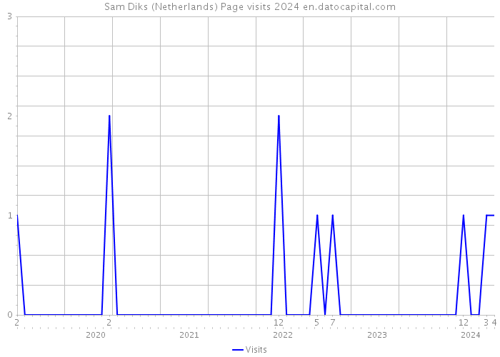 Sam Diks (Netherlands) Page visits 2024 