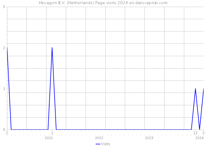 Hexagon B.V. (Netherlands) Page visits 2024 