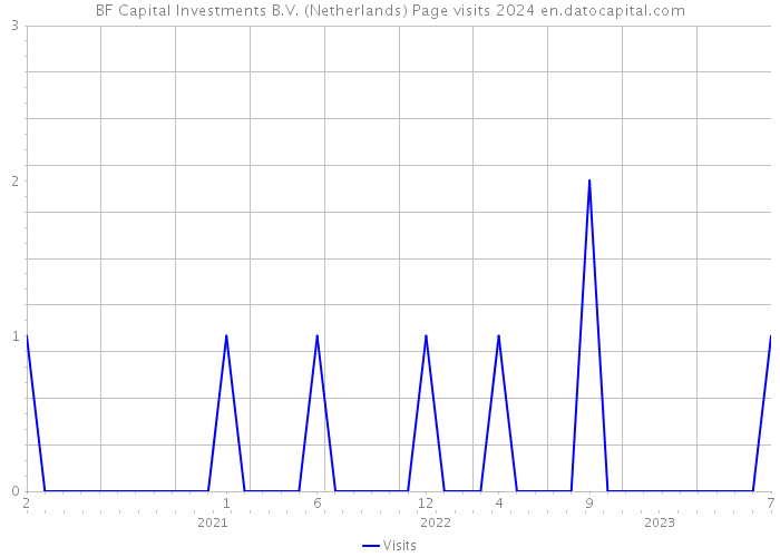 BF Capital Investments B.V. (Netherlands) Page visits 2024 