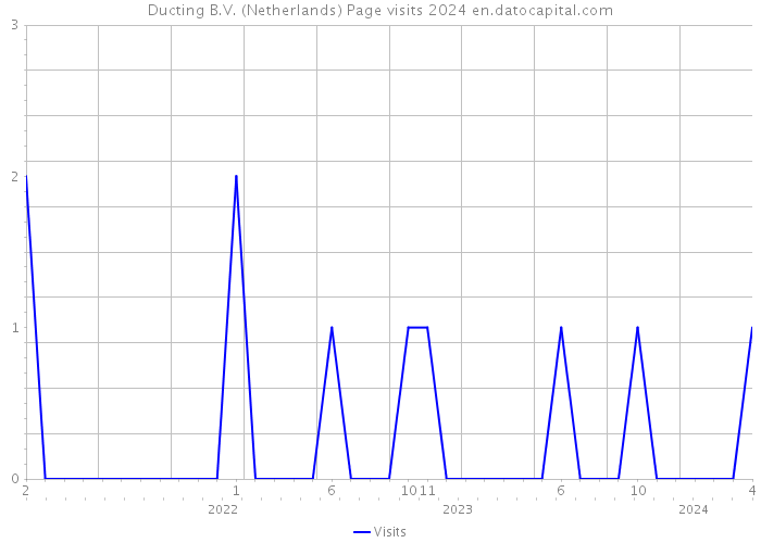 Ducting B.V. (Netherlands) Page visits 2024 