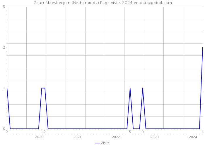 Geurt Moesbergen (Netherlands) Page visits 2024 