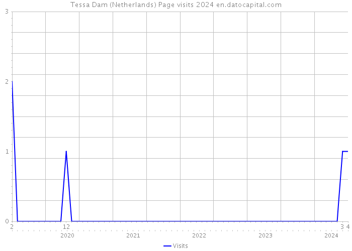 Tessa Dam (Netherlands) Page visits 2024 