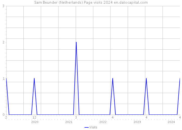 Sam Beunder (Netherlands) Page visits 2024 