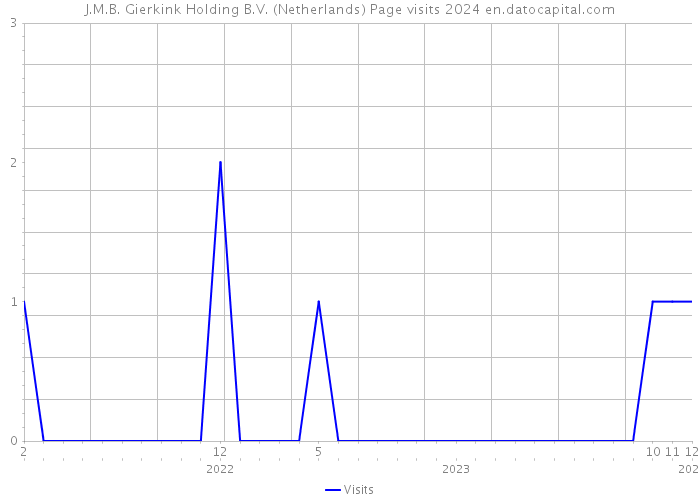 J.M.B. Gierkink Holding B.V. (Netherlands) Page visits 2024 