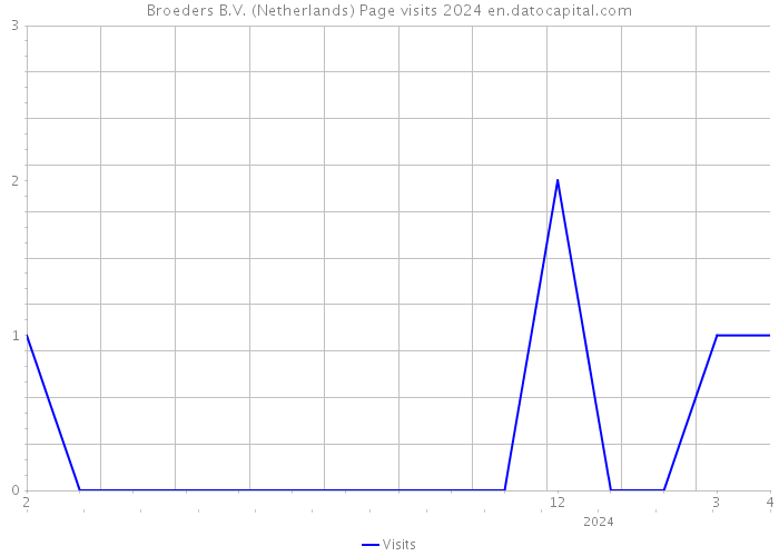 Broeders B.V. (Netherlands) Page visits 2024 