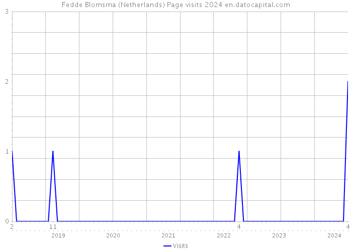 Fedde Blomsma (Netherlands) Page visits 2024 