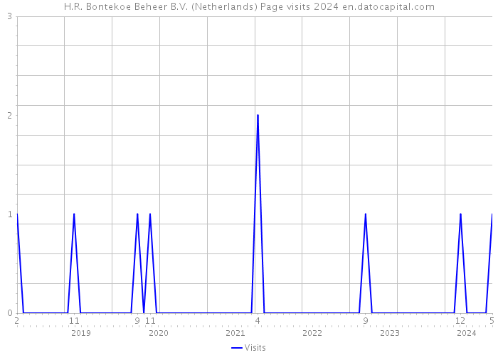 H.R. Bontekoe Beheer B.V. (Netherlands) Page visits 2024 