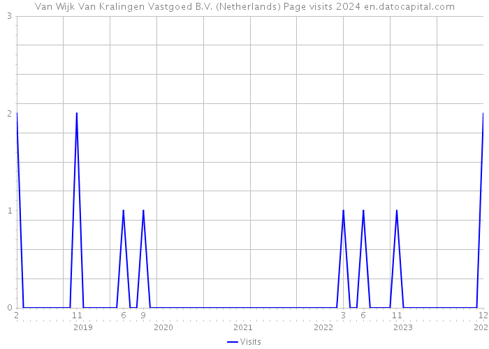 Van Wijk Van Kralingen Vastgoed B.V. (Netherlands) Page visits 2024 