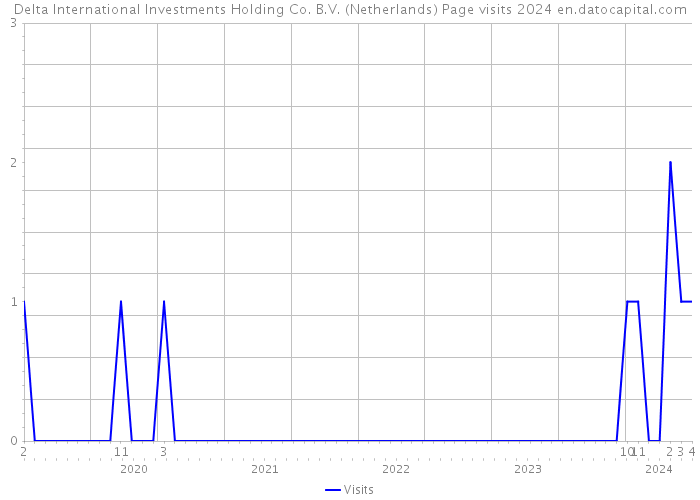 Delta International Investments Holding Co. B.V. (Netherlands) Page visits 2024 