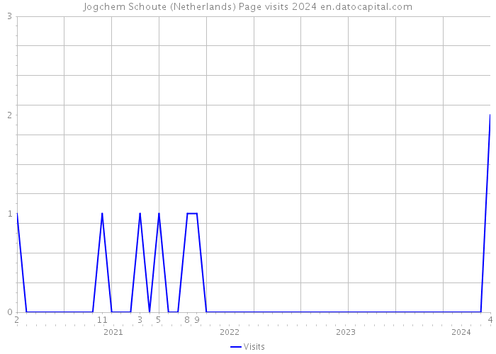 Jogchem Schoute (Netherlands) Page visits 2024 