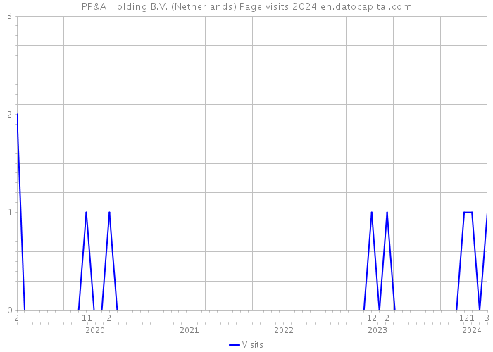 PP&A Holding B.V. (Netherlands) Page visits 2024 