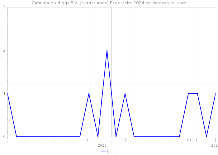 Catalina Holdings B.V. (Netherlands) Page visits 2024 