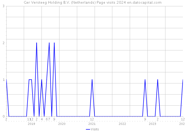 Ger Versteeg Holding B.V. (Netherlands) Page visits 2024 