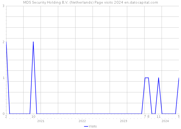 MDS Security Holding B.V. (Netherlands) Page visits 2024 