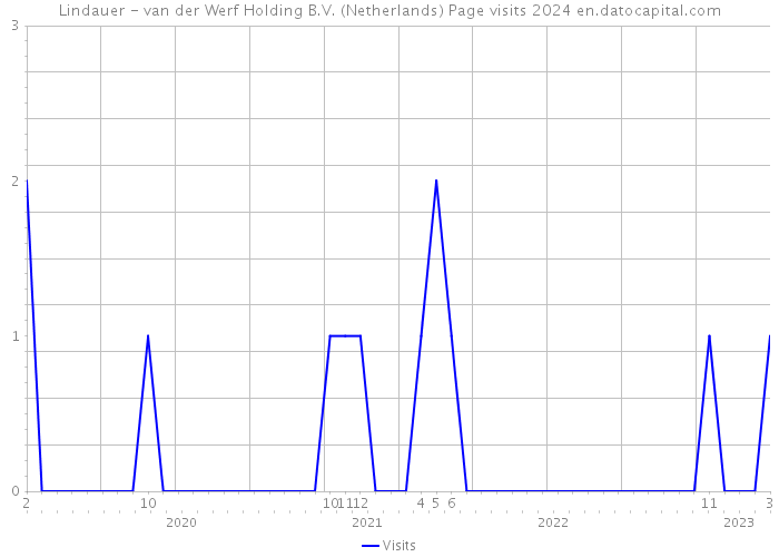 Lindauer - van der Werf Holding B.V. (Netherlands) Page visits 2024 