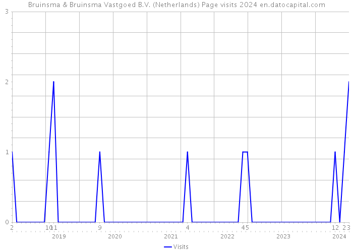 Bruinsma & Bruinsma Vastgoed B.V. (Netherlands) Page visits 2024 