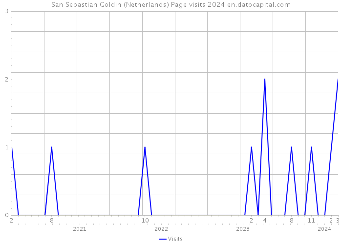 San Sebastian Goldin (Netherlands) Page visits 2024 