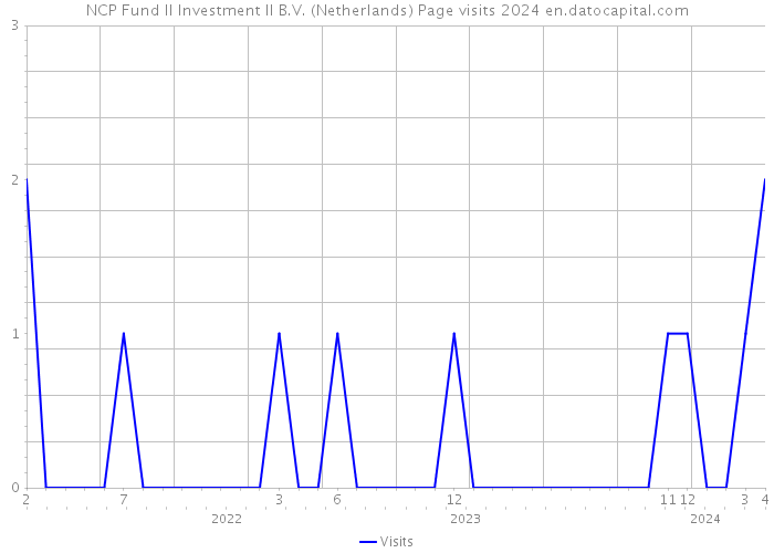 NCP Fund II Investment II B.V. (Netherlands) Page visits 2024 