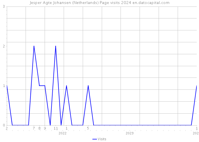 Jesper Agte Johansen (Netherlands) Page visits 2024 