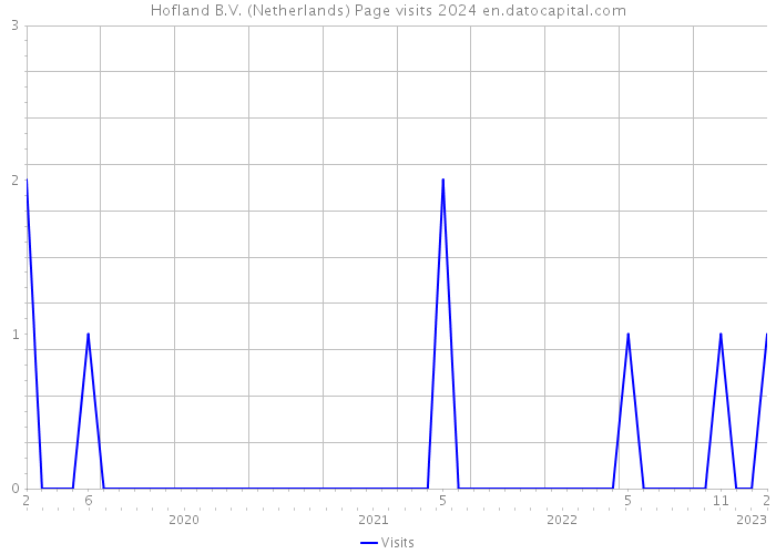 Hofland B.V. (Netherlands) Page visits 2024 
