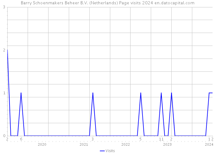 Barry Schoenmakers Beheer B.V. (Netherlands) Page visits 2024 