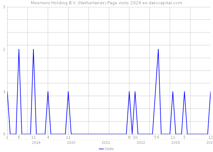 Meertens Holding B.V. (Netherlands) Page visits 2024 