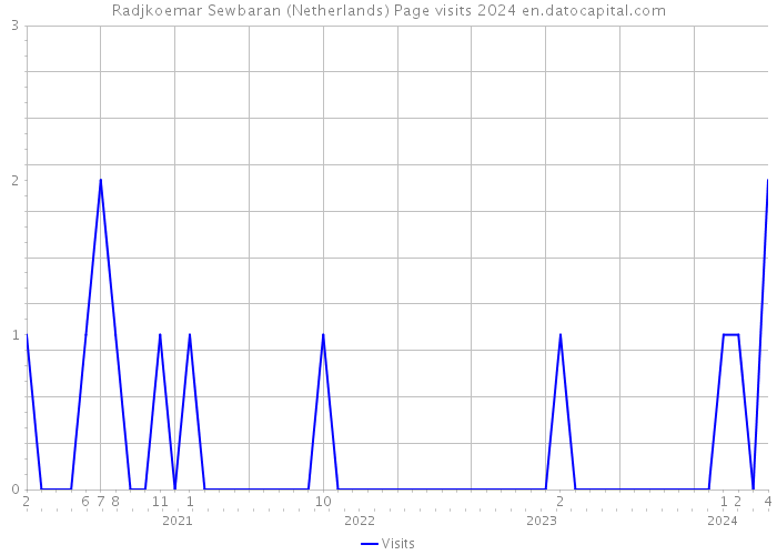 Radjkoemar Sewbaran (Netherlands) Page visits 2024 