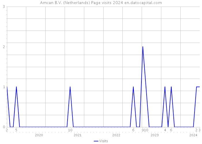 Amcan B.V. (Netherlands) Page visits 2024 