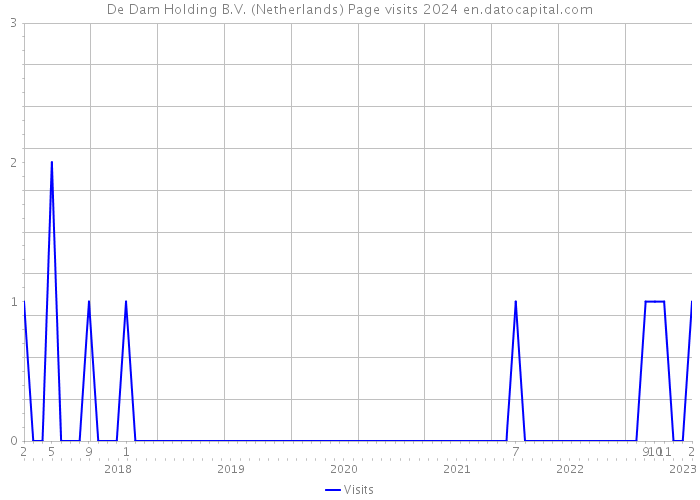 De Dam Holding B.V. (Netherlands) Page visits 2024 