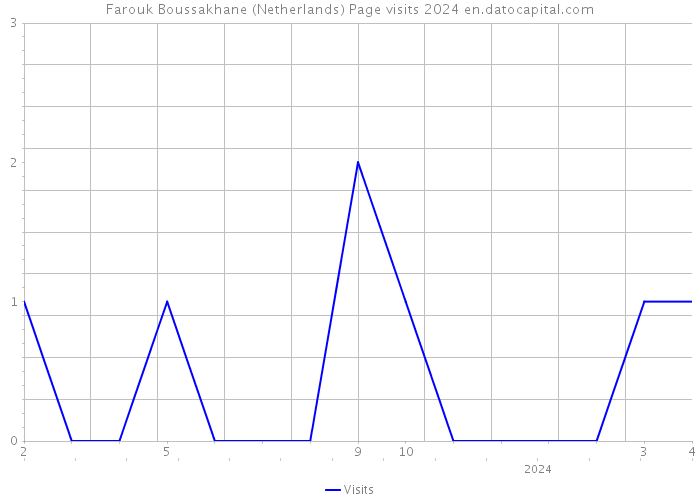Farouk Boussakhane (Netherlands) Page visits 2024 