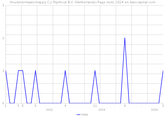 Houdstermaatschappij C.J. Rijnhout B.V. (Netherlands) Page visits 2024 