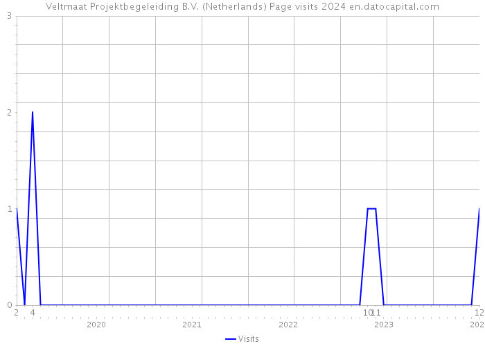 Veltmaat Projektbegeleiding B.V. (Netherlands) Page visits 2024 