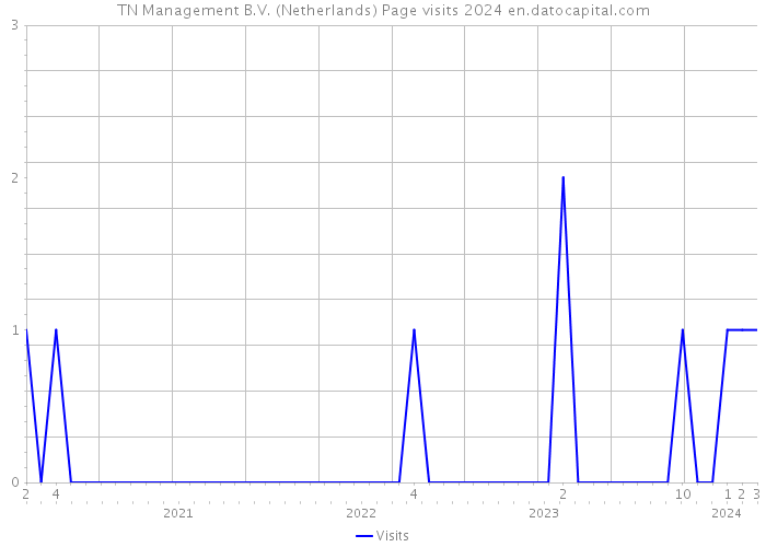 TN Management B.V. (Netherlands) Page visits 2024 
