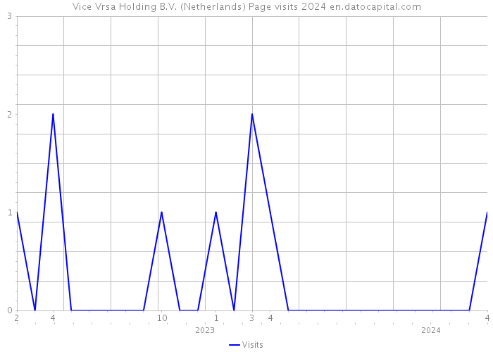 Vice Vrsa Holding B.V. (Netherlands) Page visits 2024 