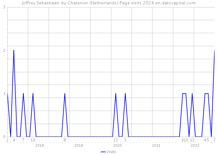 Joffrey Sebastiaan du Chatenier (Netherlands) Page visits 2024 