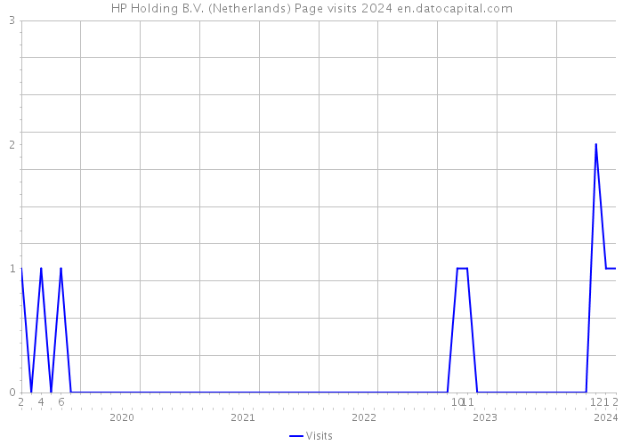 HP Holding B.V. (Netherlands) Page visits 2024 