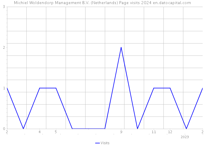 Michiel Woldendorp Management B.V. (Netherlands) Page visits 2024 