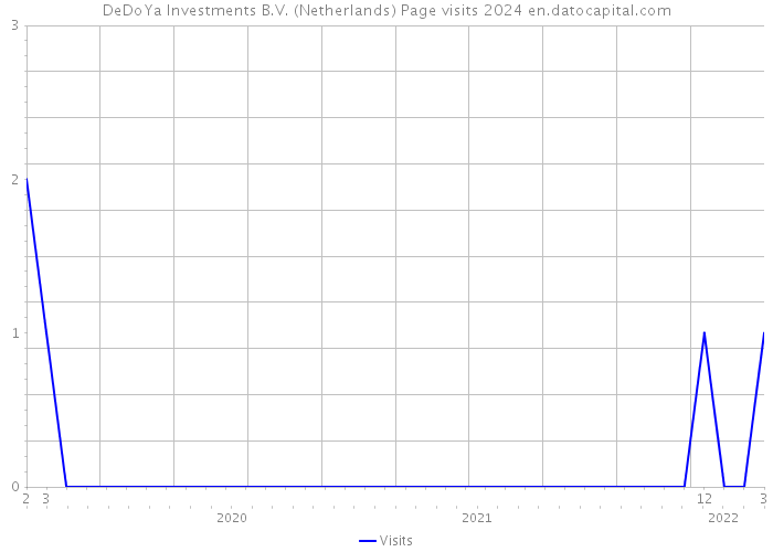 DeDoYa Investments B.V. (Netherlands) Page visits 2024 
